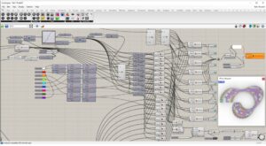 Selecting planar panels based on curvature - Persian House of 2050